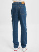 Missguided Straight Fit Jeans Petite Thigh Knee Slit blau
