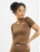 Missguided T-Shirt Seamless Rib brun