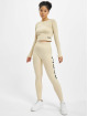 Missguided T-Shirt manches longues Seamless Rib beige