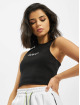 Missguided Top Ribbed Angel black