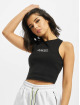Missguided Top Ribbed Angel black