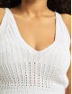 Missguided Top Knitted V Neck Crop hvid