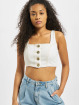 Missguided Tops Contrast Stitch Coord bianco