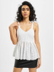 Missguided Tops Broderie Bow Shoulder Strappy Smock bianco