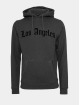 Mister Tee Hoodies Los Angeles Wording šedá