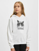 Mister Tee Hoody Unhappy Cat Cropped weiß