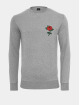 Mister Tee Maglia Rose Crewneck grigio