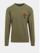 Mister Tee Maglia Rose Crewneck oliva