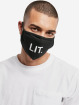 Mister Tee More Lit Cotton Face Mask 2-Pack black
