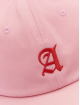 Mister Tee Snapback Cap Letter A Low Profile pink