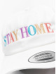 Mister Tee Snapback Cap Stay Home Emb white