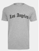 Mister Tee T-paidat Los Angeles Wording harmaa