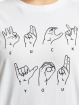 Mister Tee T-paidat Ladies Fu Sign Language valkoinen
