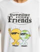 Mister Tee T-shirt Support Your Friends bianco