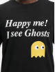Mister Tee T-Shirt Happy Me I See Ghosts black