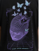 Mister Tee T-Shirt Upscale Grid Head Butterfly Oversize black