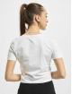 Mister Tee T-Shirt Butterfly Cropped blanc