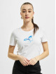 Mister Tee T-Shirt Butterfly Cropped blanc