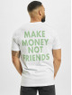 Mister Tee T-Shirt Make Money Not Friends blanc