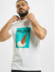 Mister Tee T-Shirt Mic Drop blanc