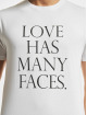 Mister Tee T-Shirt Love Has Many Faces blanc