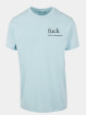 Mister Tee T-shirt Fck blå