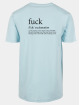 Mister Tee T-shirt Fck blå