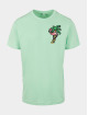Mister Tee T-Shirt Flamingo grün