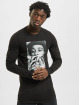 Mister Tee T-Shirt manches longues Wiz Khalifa Half Face noir