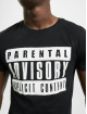 Mister Tee T-Shirt Parental Advisory noir