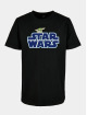 Mister Tee T-Shirt Star Wars Blue Logo noir