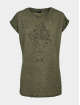 Mister Tee T-Shirt Ladies One Line Fruit olive