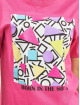 Mister Tee T-Shirt Ladies Geometric Retro pink
