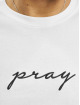 Mister Tee T-Shirt Pray Emb weiß