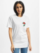 Mister Tee T-Shirt Ladies Rose white