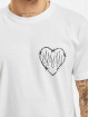Mister Tee T-Shirt Burning Hearts white