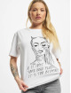 Mister Tee T-shirts Ladies Inner Peace Sign hvid