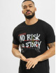 Mister Tee T-Shirty No Risk No Story czarny