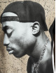 Mister Tee T-Shirty Tupac Cracked Background czarny
