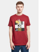 Mister Tee T-Shirty Space Jam Bugs Bunny Basketball czerwony