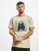Mister Tee T-skjorter Tupac Sitting Pose beige