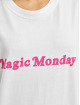Mister Tee T-skjorter Ladies Magic Monday Slogan hvit