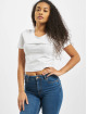 Mister Tee T-skjorter Ladies Tribal Cropped hvit