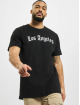 Mister Tee T-skjorter Los Angeles Wording svart