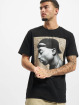 Mister Tee T-skjorter Tupac Cracked Background svart