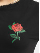 Mister Tee T-skjorter Ladies Rose svart