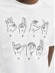 Mister Tee Tričká Fu Sign Language biela