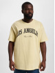 Mister Tee Upscale T-paidat L.A. College Oversize keltainen