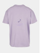 Mister Tee Upscale T-paidat Vive La Liberte Oversize purpuranpunainen