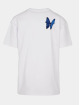 Mister Tee Upscale T-shirts Le Papillon Oversize hvid